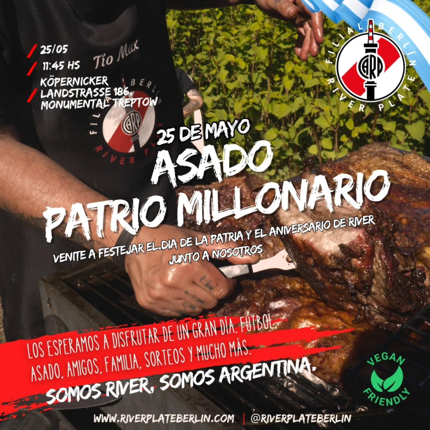 Asado Patrio Millonario el 25 de Mayo